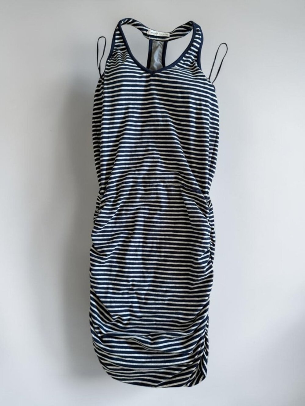 ATHLETA Womens Navy Striped Active Dress Size Small